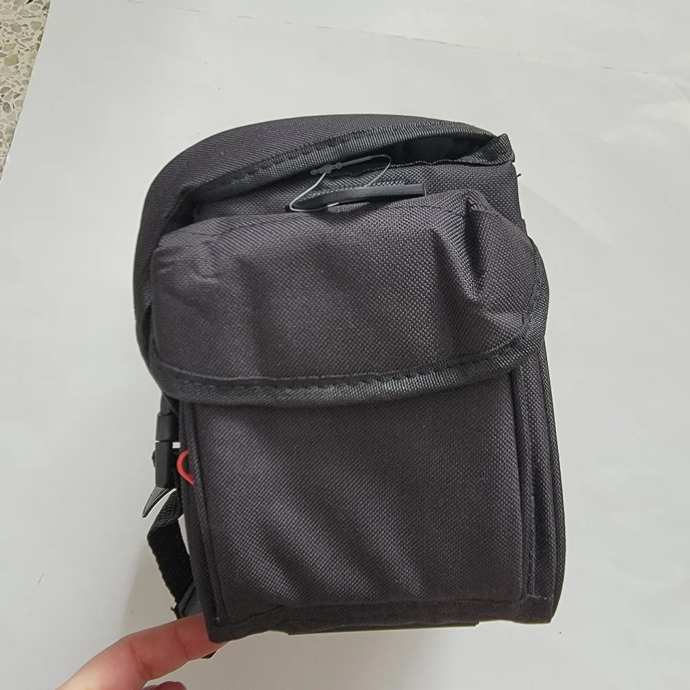 Focus Small DSLR Camera Bag Shoulder Black Pockets NWOT